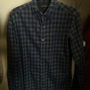 Men’s Blue Checkered Flannel